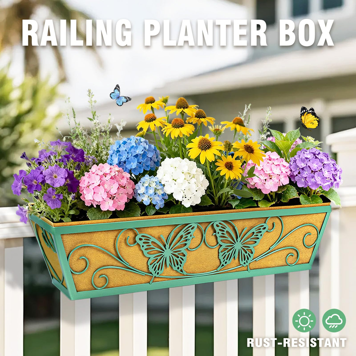 Karlliu horse trough hanging basket with bracket offers flexible mounting options