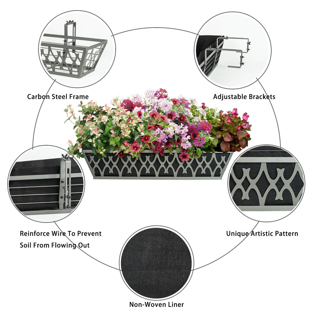 Karlliu non-woven grow bags provide strong drainage and healthy soil aeration.