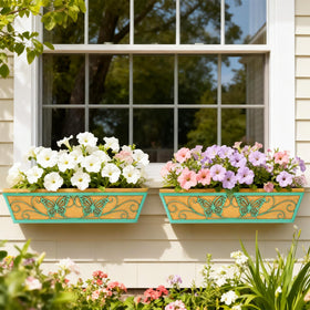 Karlliu outdoor hanging baskets add decorative appeal to garden spaces