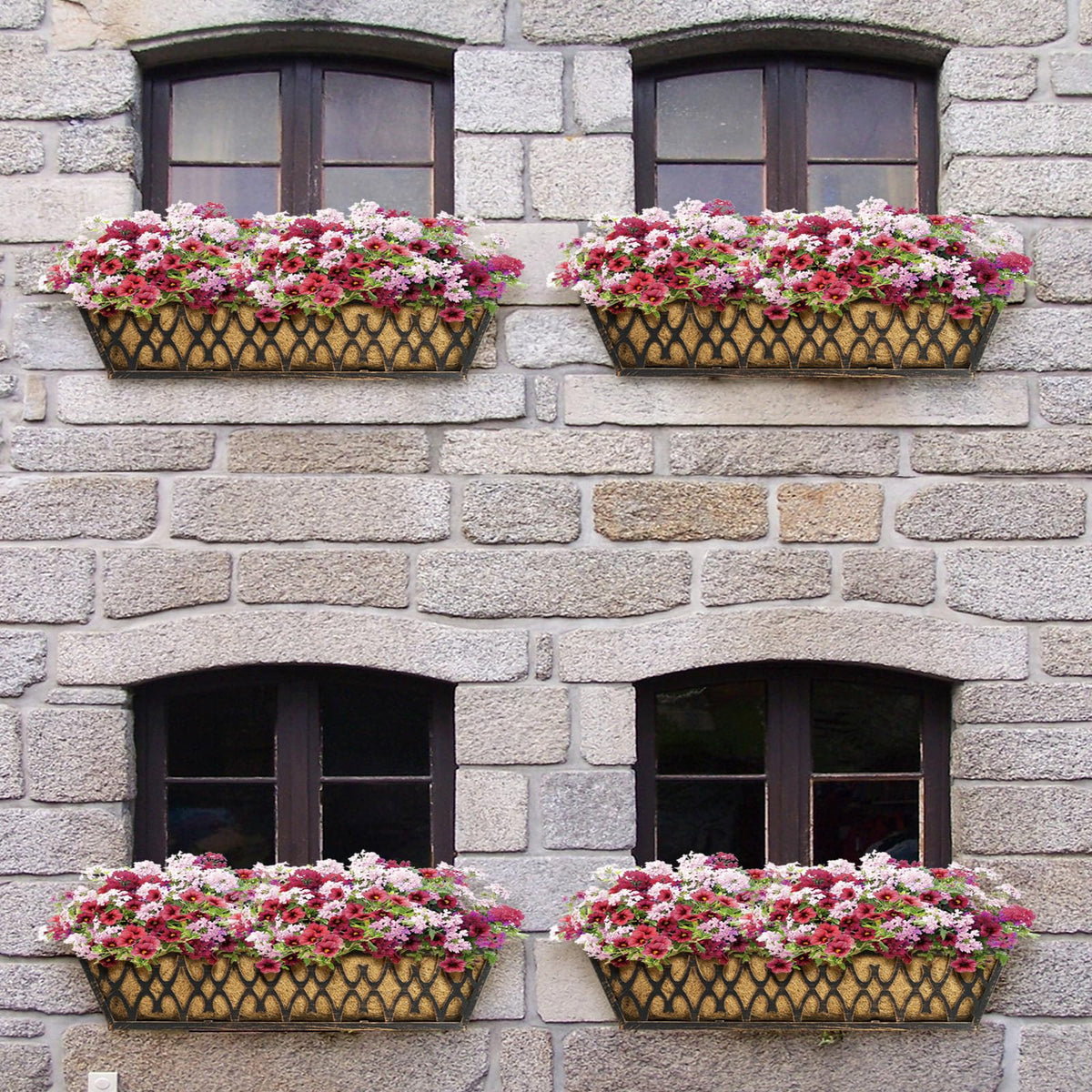 Karlliu rectangular design with durable drainage system to prevent soil leaks