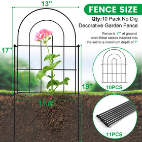 Karlliu rustproof metal fence no-dig design keeps yard borders secure.