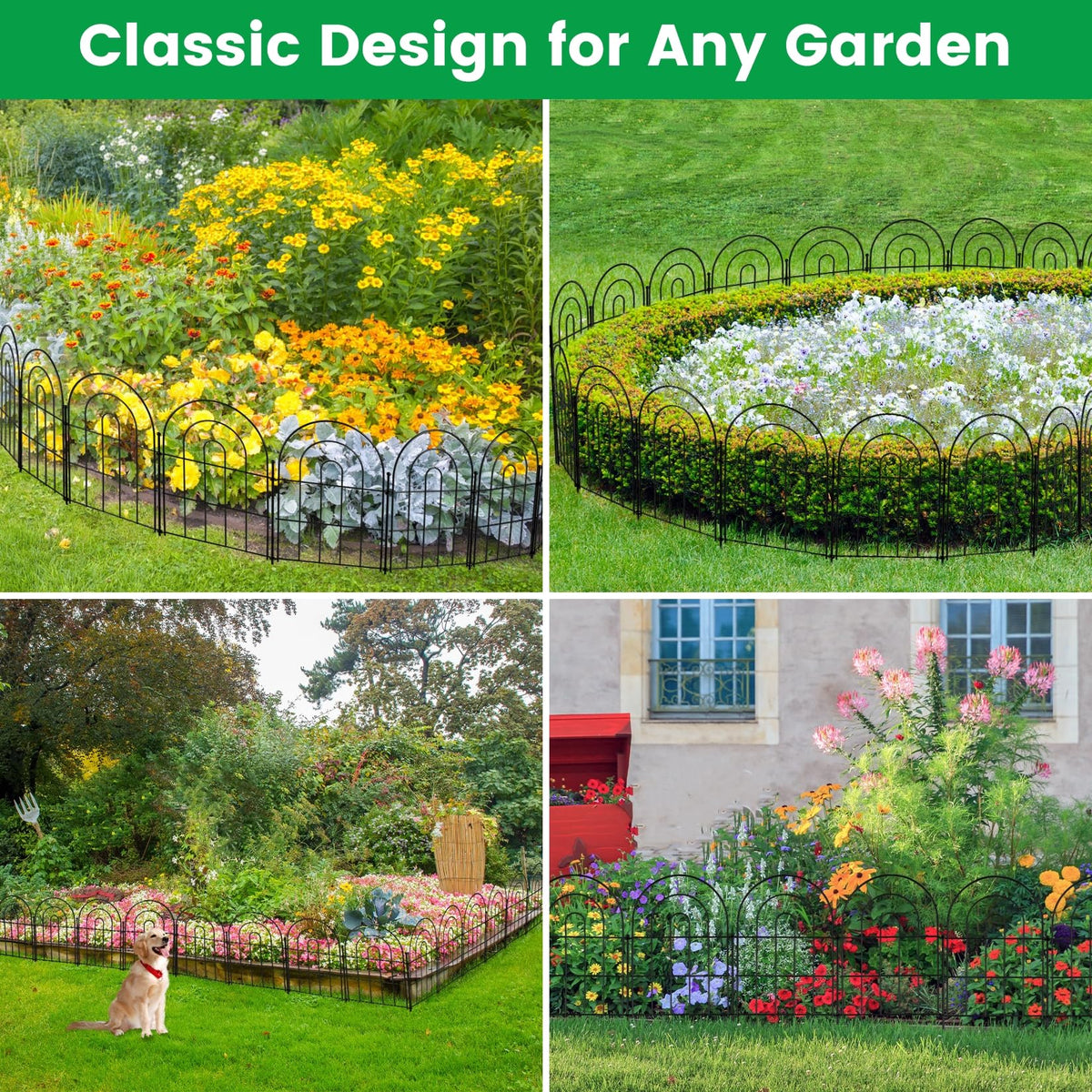 Karlliu small animal barrier fence helps protect delicate plants.