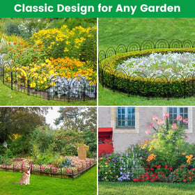 Karlliu small animal barrier fence helps protect delicate plants.