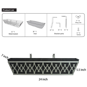 Karlliu versatile mounting design fits window boxes, rails, or fences.