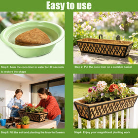 Karlliu window-box assembly ready-to-fit grooved liner.