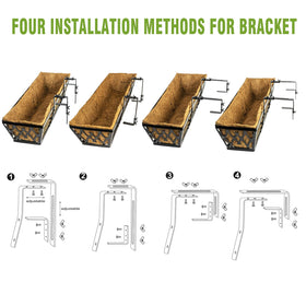 Karlliu easy installation window boxes with tool free assembly