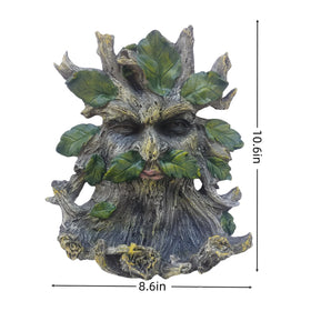 KARSTSYLVA tree face decor beard detail and leafy accents for yard charm