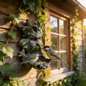 KARSTSYLVA decorative garden statue with leaf accents and beard swirls