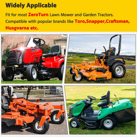 Kartio wide compatibility guide for zero-turn and outdoor tools.