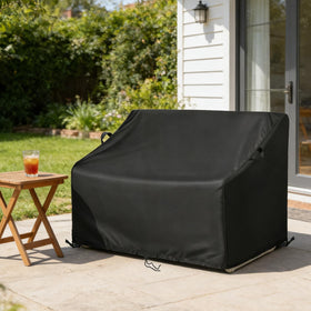 Kasla Patio Double Chair Cover dimensions 60L x 43W x 33H for defined fit.