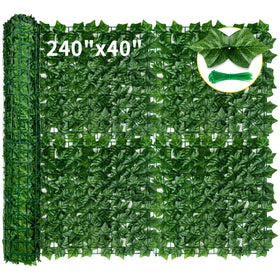 KASZOO artificial ivy fence panel provides stable privacy for patios and balconies.