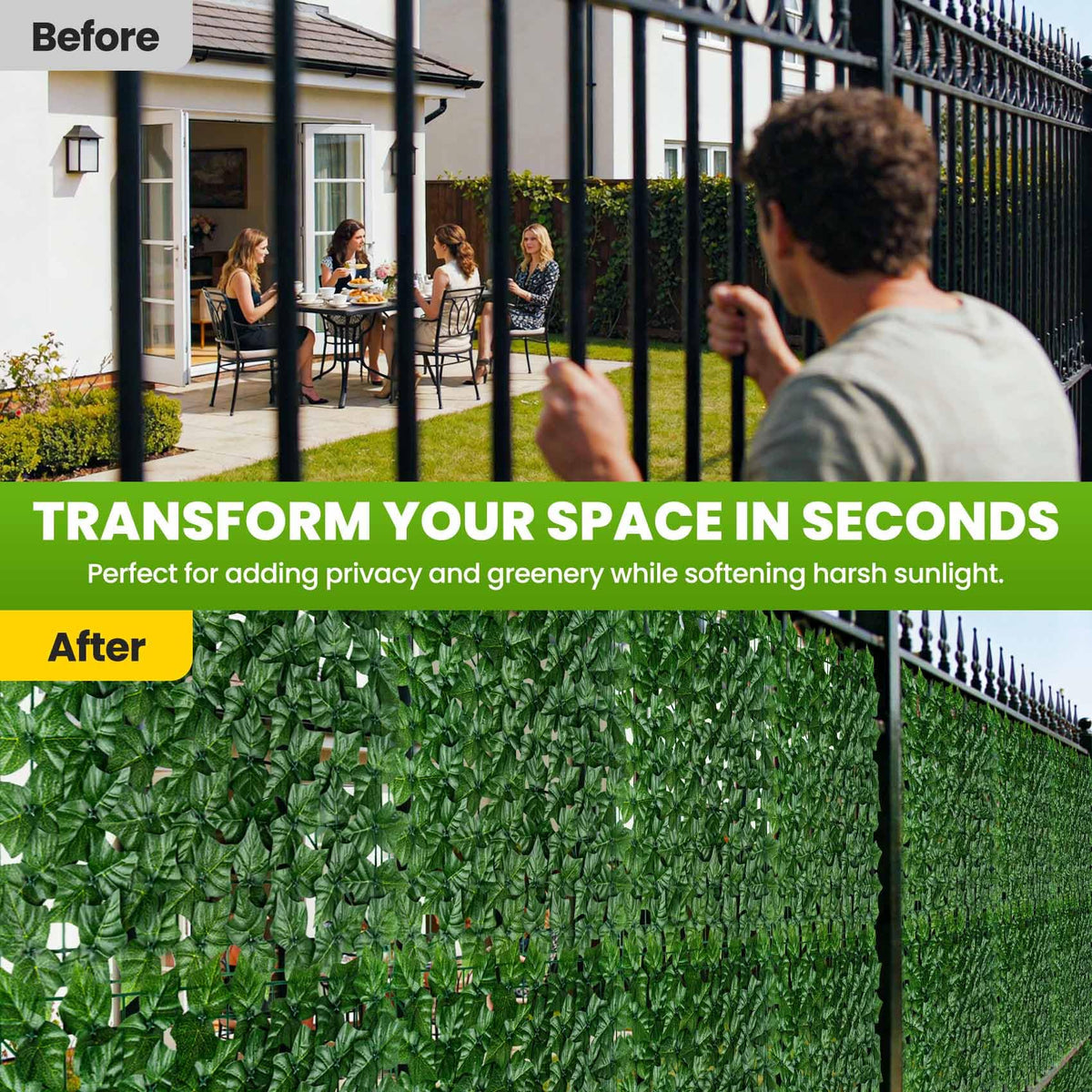 KASZOO garden backdrop creates lush greenery for events and photo shoots.