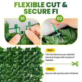 KASZOO panel assembly demonstrates fast, secure installation with zip ties included.