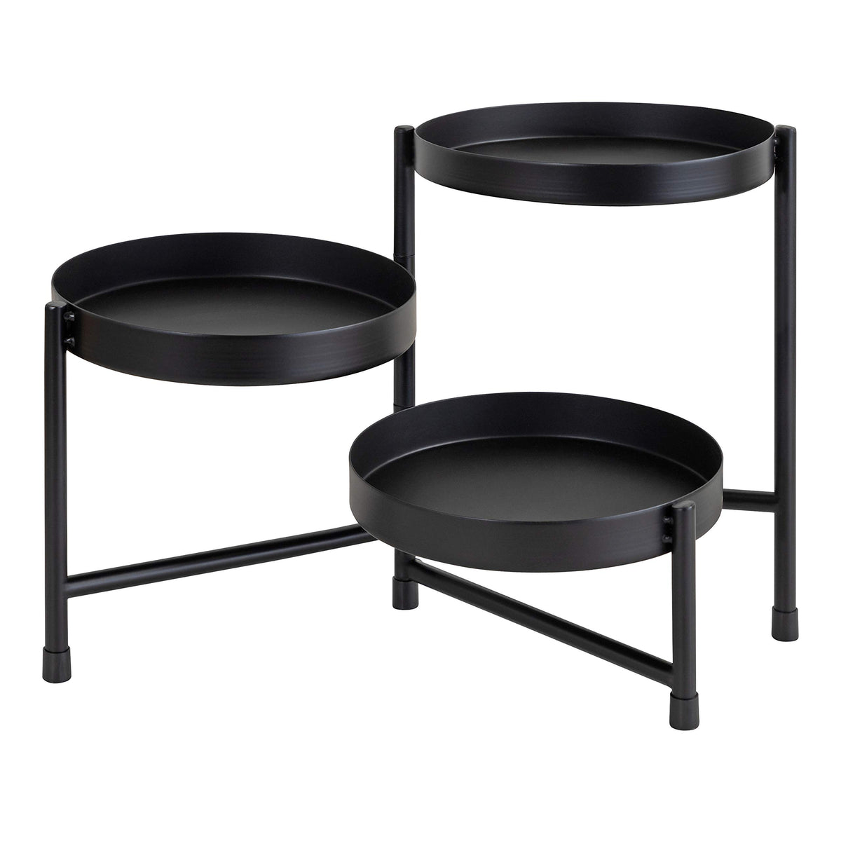 Kate and Laurel Finn stand three-tier display on a compact tabletop for versatile decor