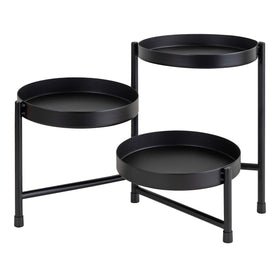 Kate and Laurel Finn stand three-tier display on a compact tabletop for versatile decor