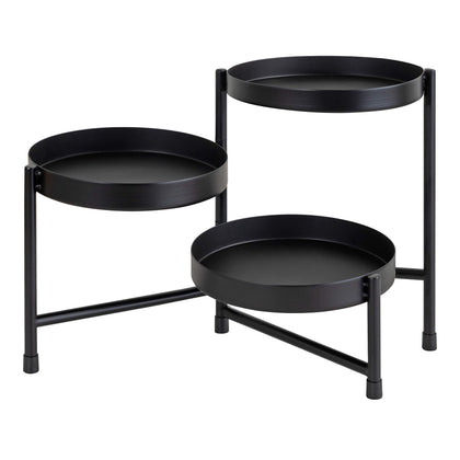Kate and Laurel Finn stand three-tier display on a compact tabletop for versatile decor