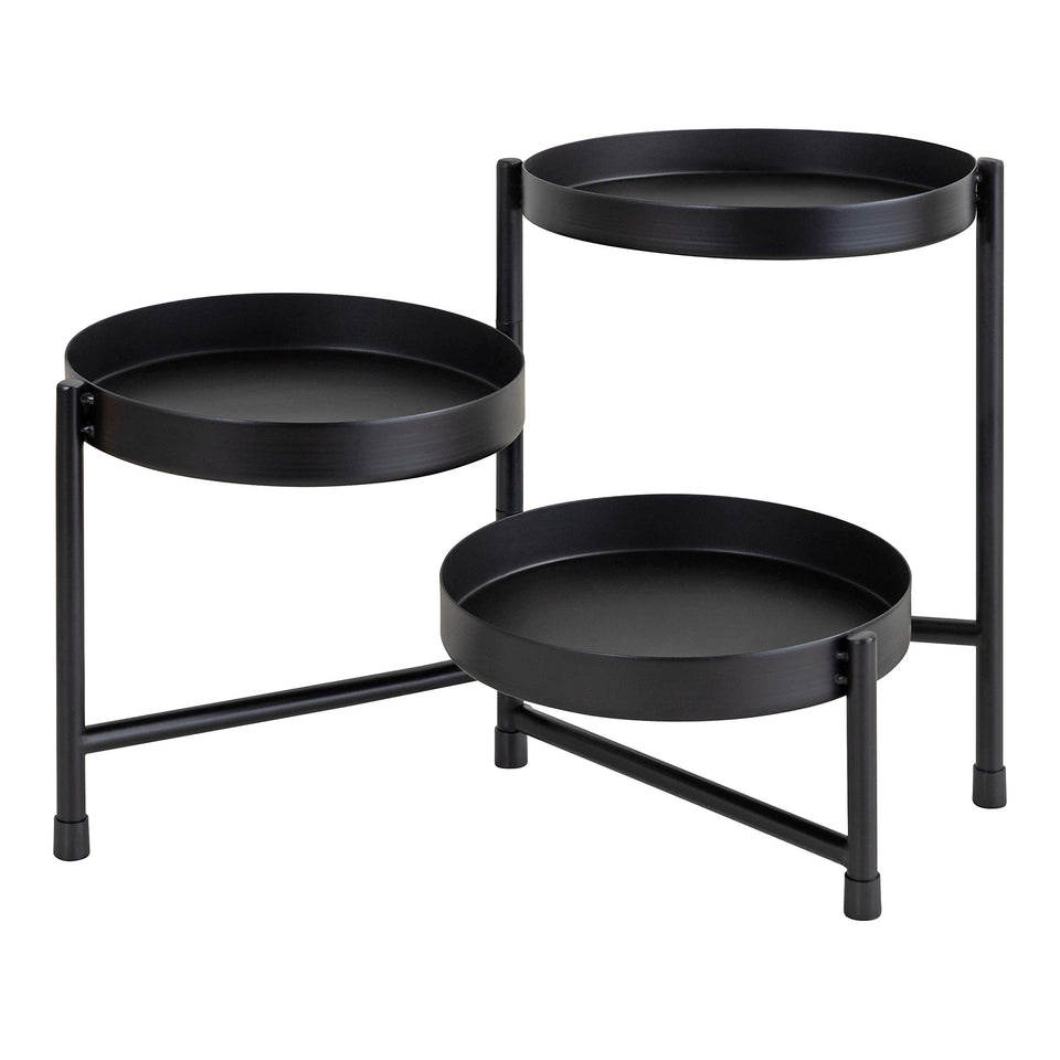 Kate and Laurel Finn stand three-tier display on a compact tabletop for versatile decor