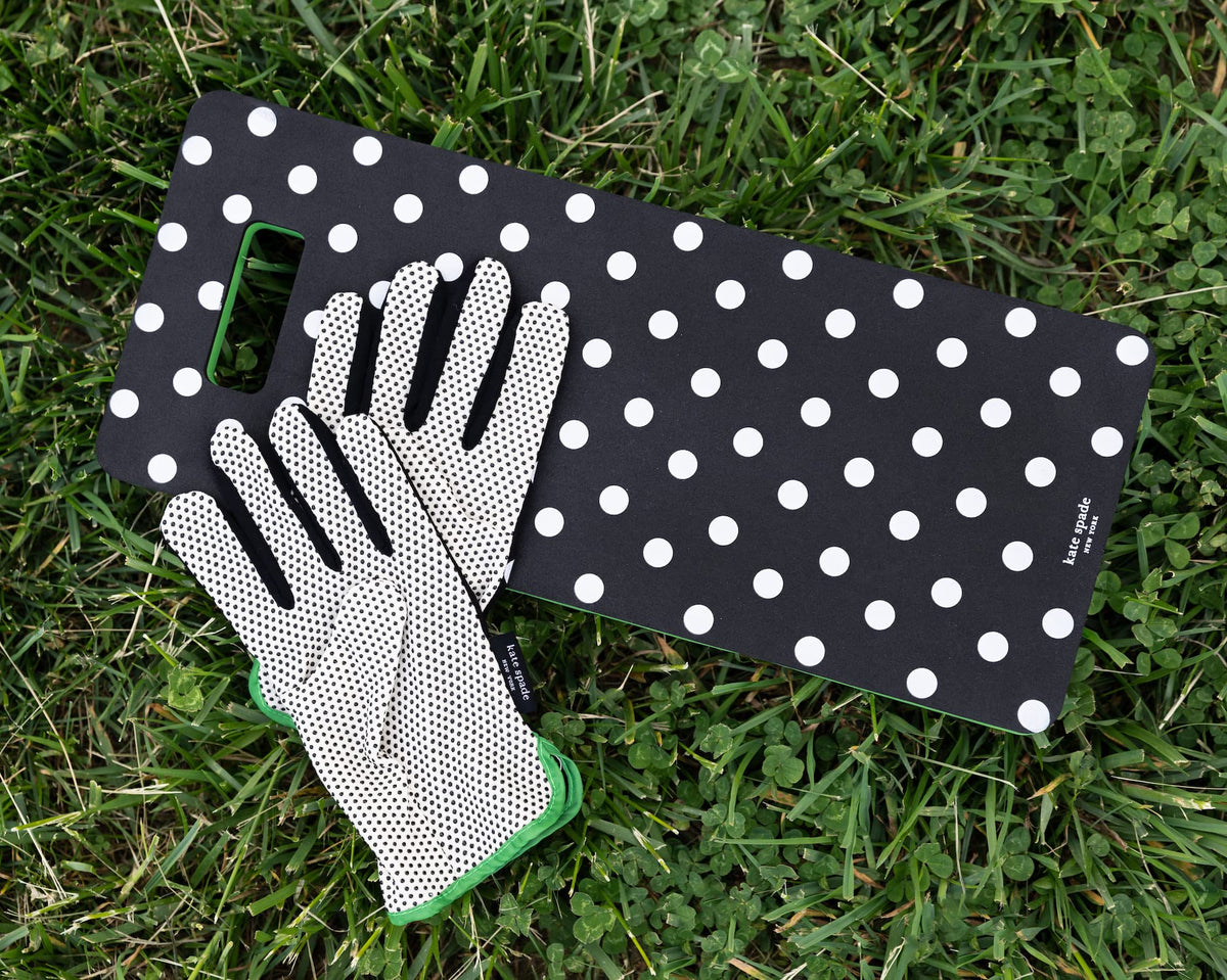 Kate Spade New York garden gloves palm detail highlights durable lining