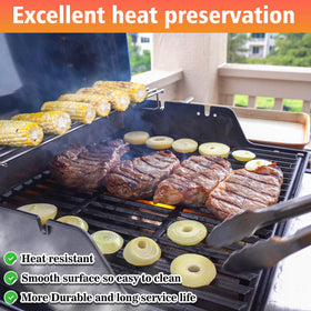 KATEEDY 21.5in warming rack fits Weber Spirit upper area