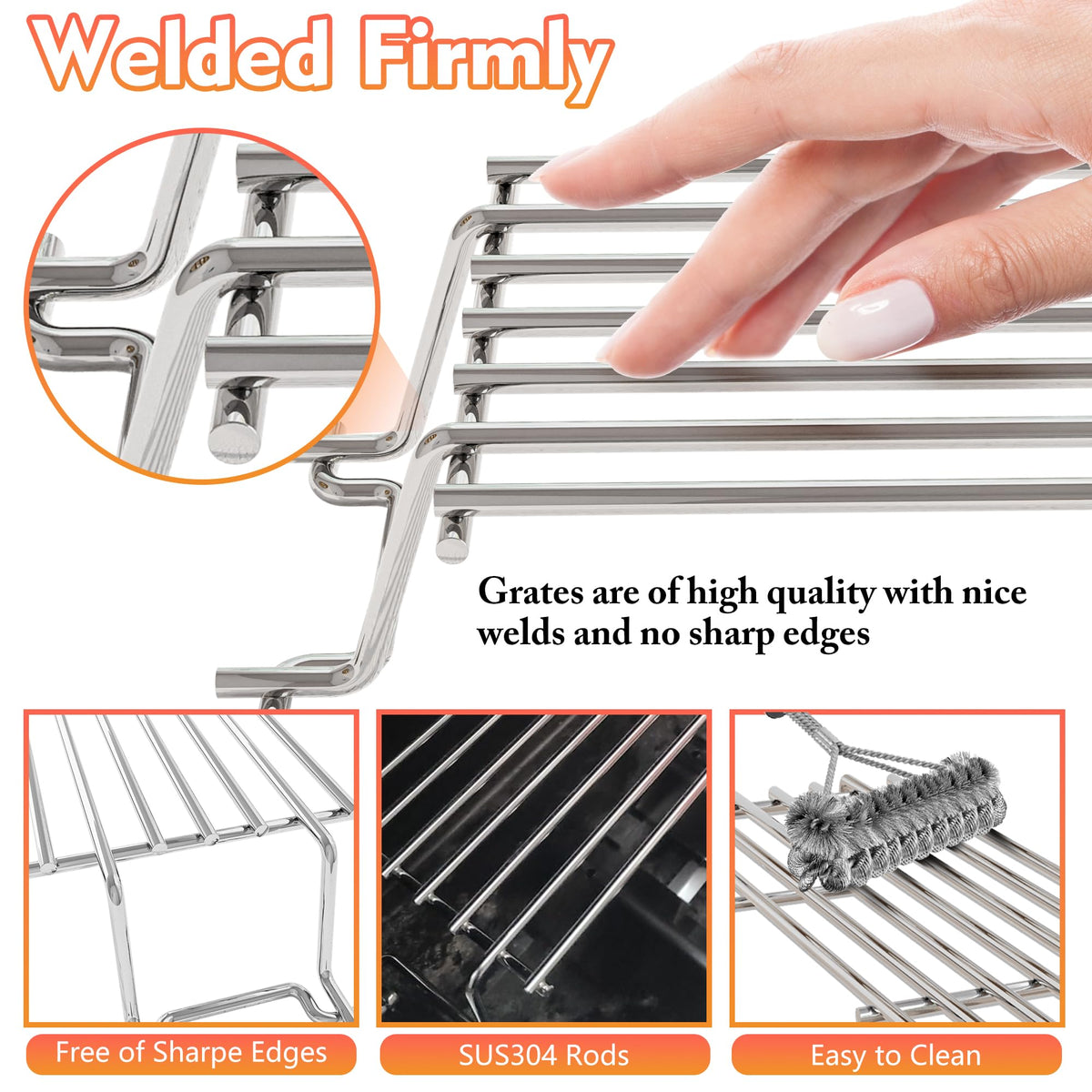 KATEEDY stainless-steel warming rack offers durable, corrosion-resistant support