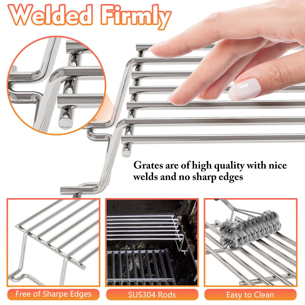 KATEEDY Genesis Silver/Gold compatibility for versatile grilling.