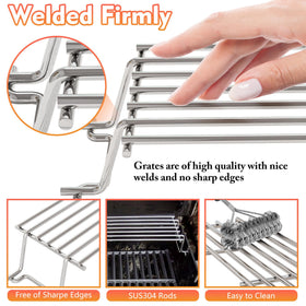 KATEEDY Genesis Silver/Gold compatibility for versatile grilling.