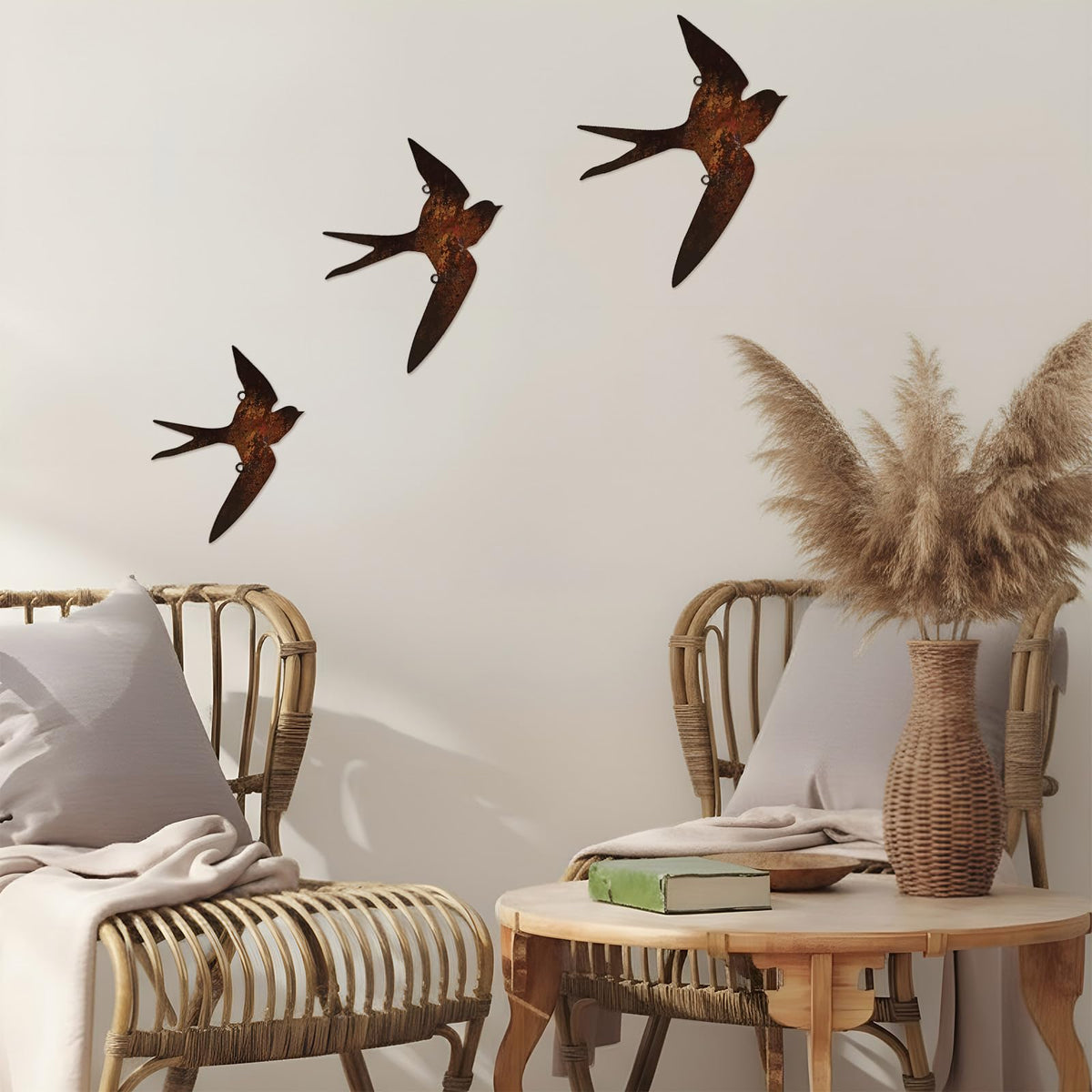 Kathfly outdoor wall decor birds durable yard decoration.