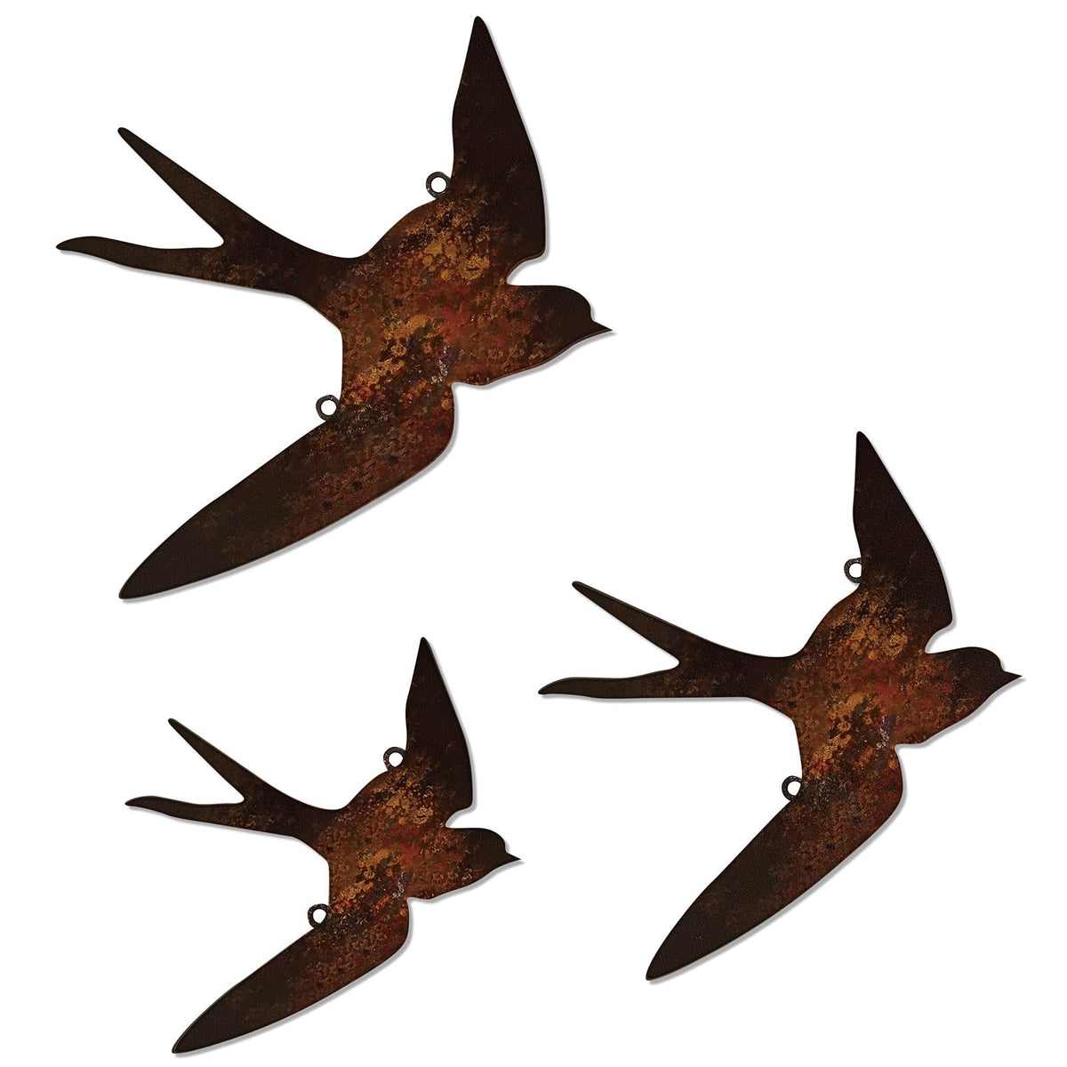 Kathfly rustic bird art collection with farmhouse style wall accents.
