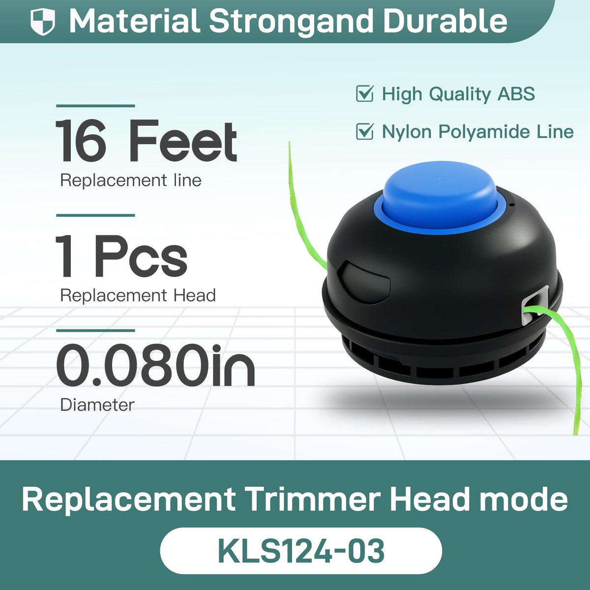 Katifee trimmer head installation close-up for easy attachment.