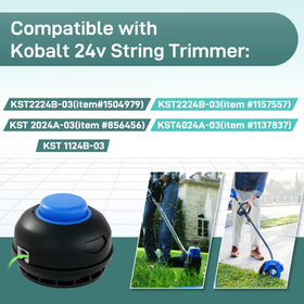 Katifee KST1124B-03 replacement head with pre-wound line, autofeed ready.
