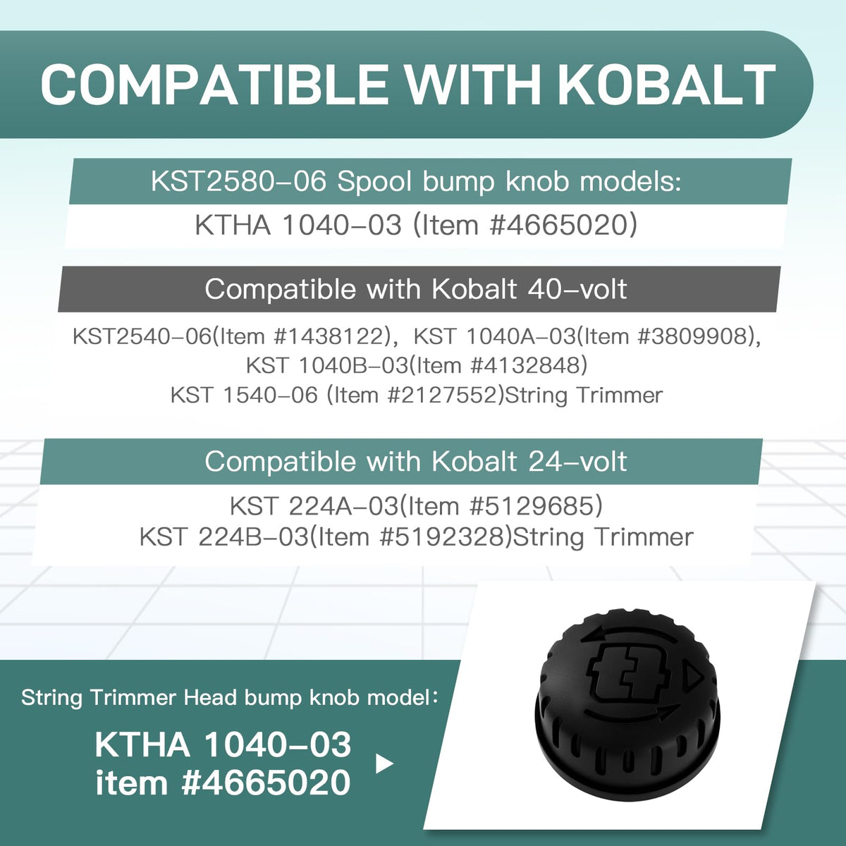 Katifee KST2580-06 bump knob close-up for quick, accurate adjustments