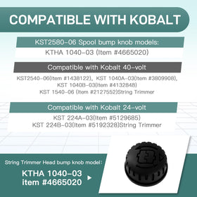 Katifee KST2580-06 bump knob close-up for quick, accurate adjustments