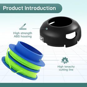 Katifee pre-wound nylon line delivers steady cutting performance.