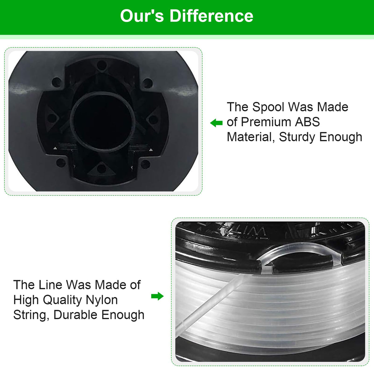 Katifee RS-136 aerodynamic spool design reduces drag during trimming