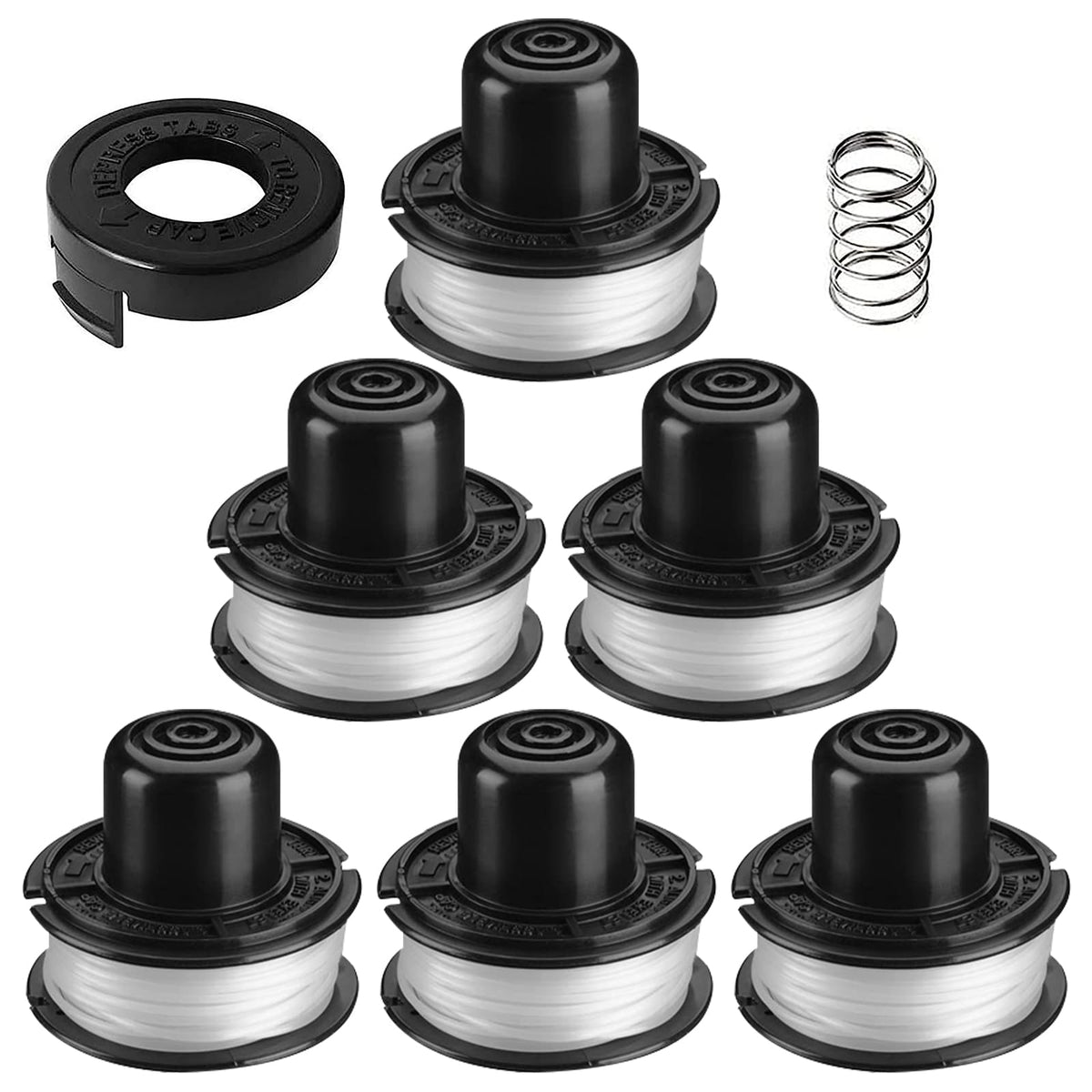 Katifee RS-136 spool kit compatibility with Black and Decker trimmers enables quick replacements