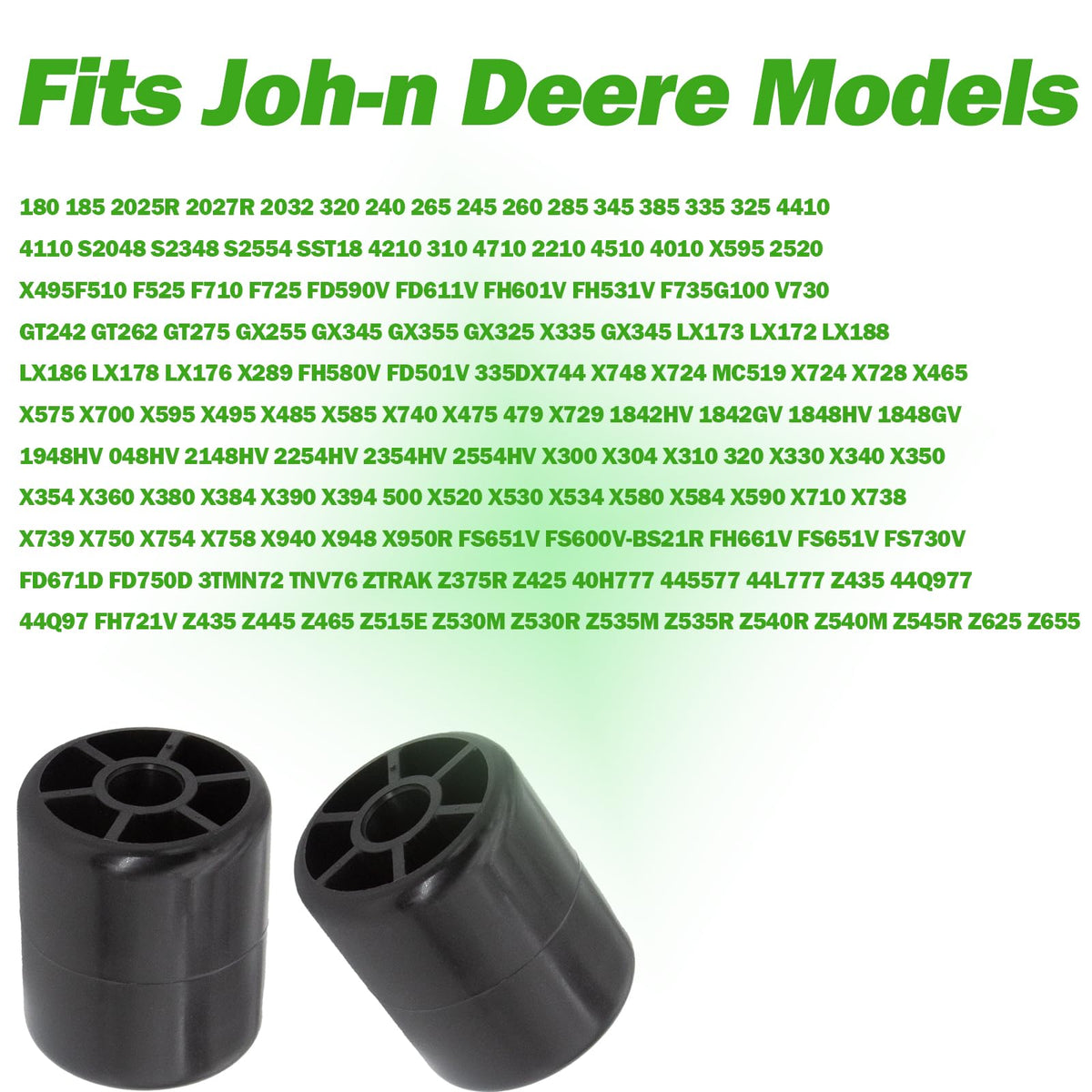 Kauklibna 3-inch deck rollers with 76.2mm length and 65mm diameter