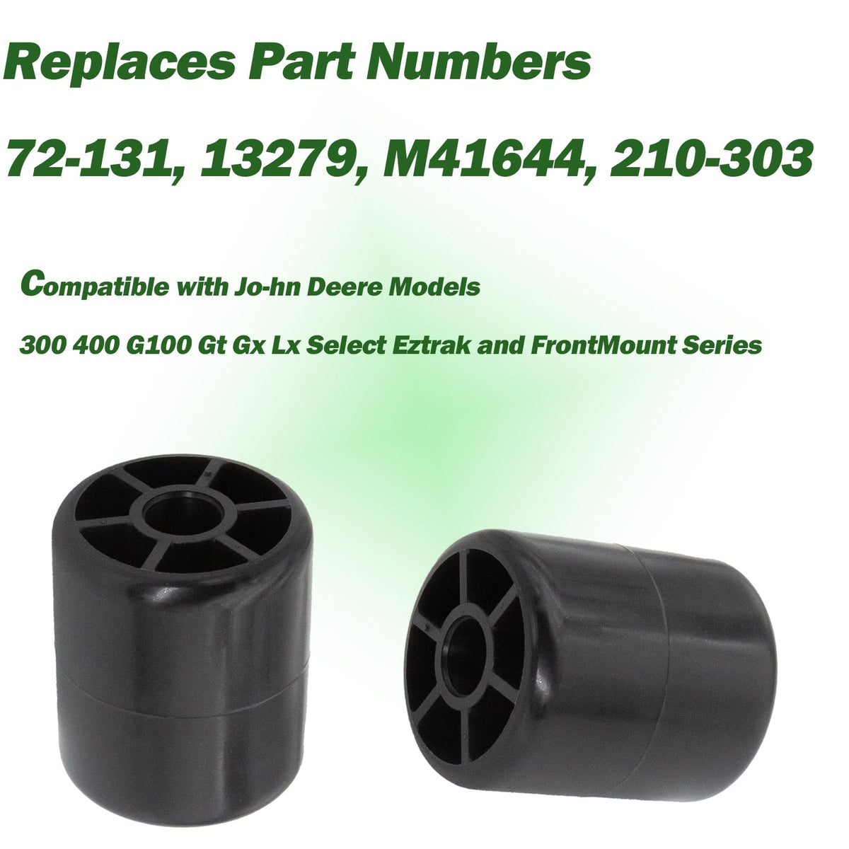 Kauklibna deck roller compatibility with John Deere models