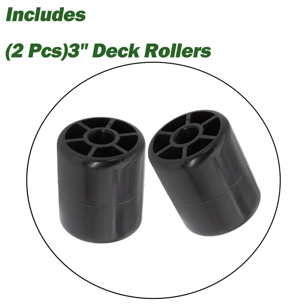 Kauklibna deck roller inner bore 17mm for secure mounting