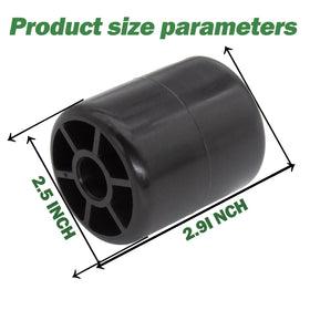 Kauklibna John Deere deck roller fitment showing 2-piece design
