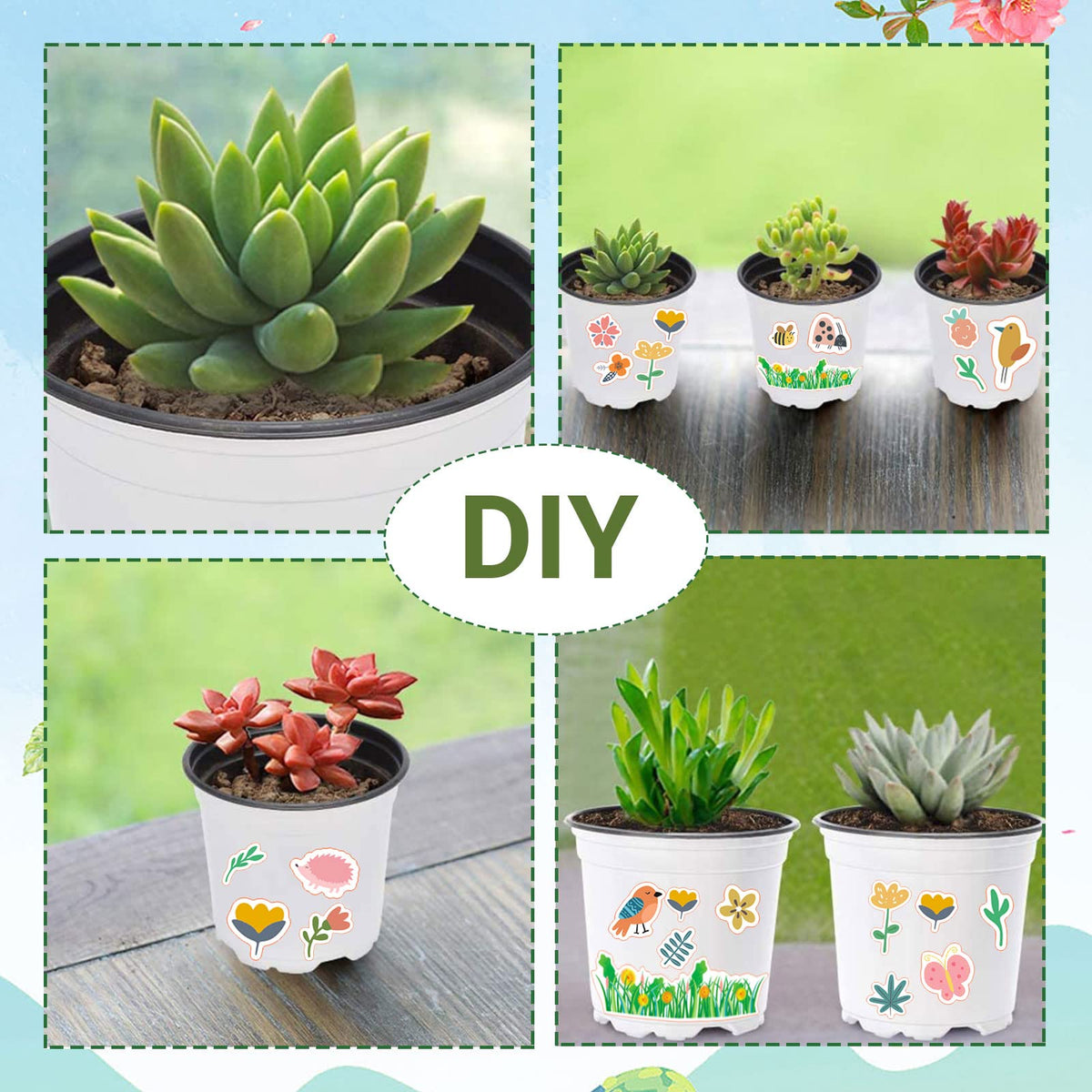 Kavoc garden pot craft kit drain holes visible for proper moisture