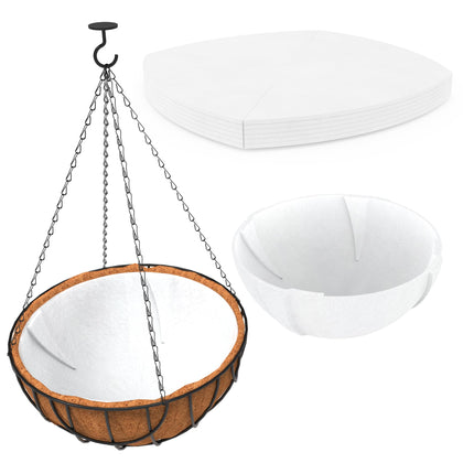 KAWAHAYO self watering liner for 14 inch coco liner keeps soil neat and moist