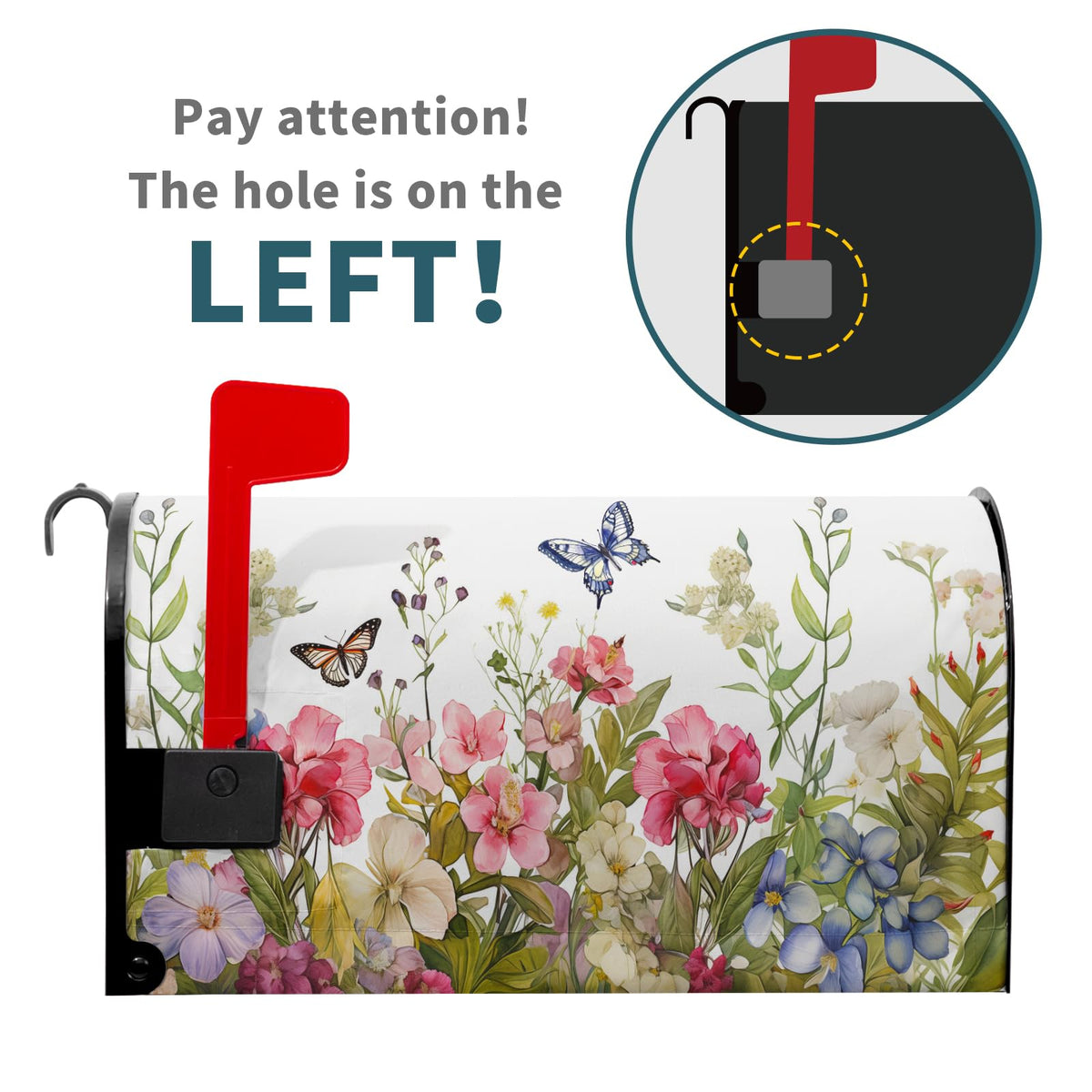 Kawani colorful flowers mailbox cover brightens curb appeal