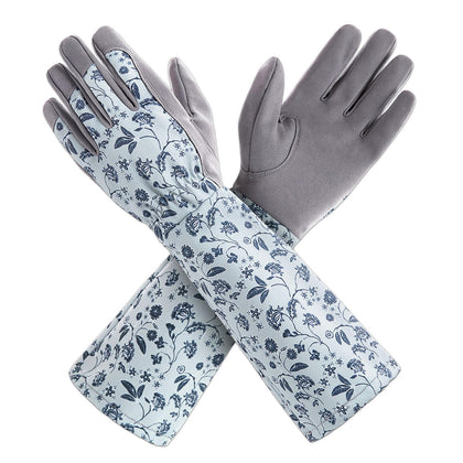 Kaygo garden gloves women long sleeve gray large palm for durable garden tasks
