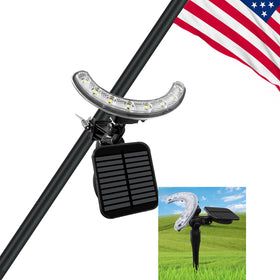 Kayiune Flag Pole Light installation on pole is quick and secure.