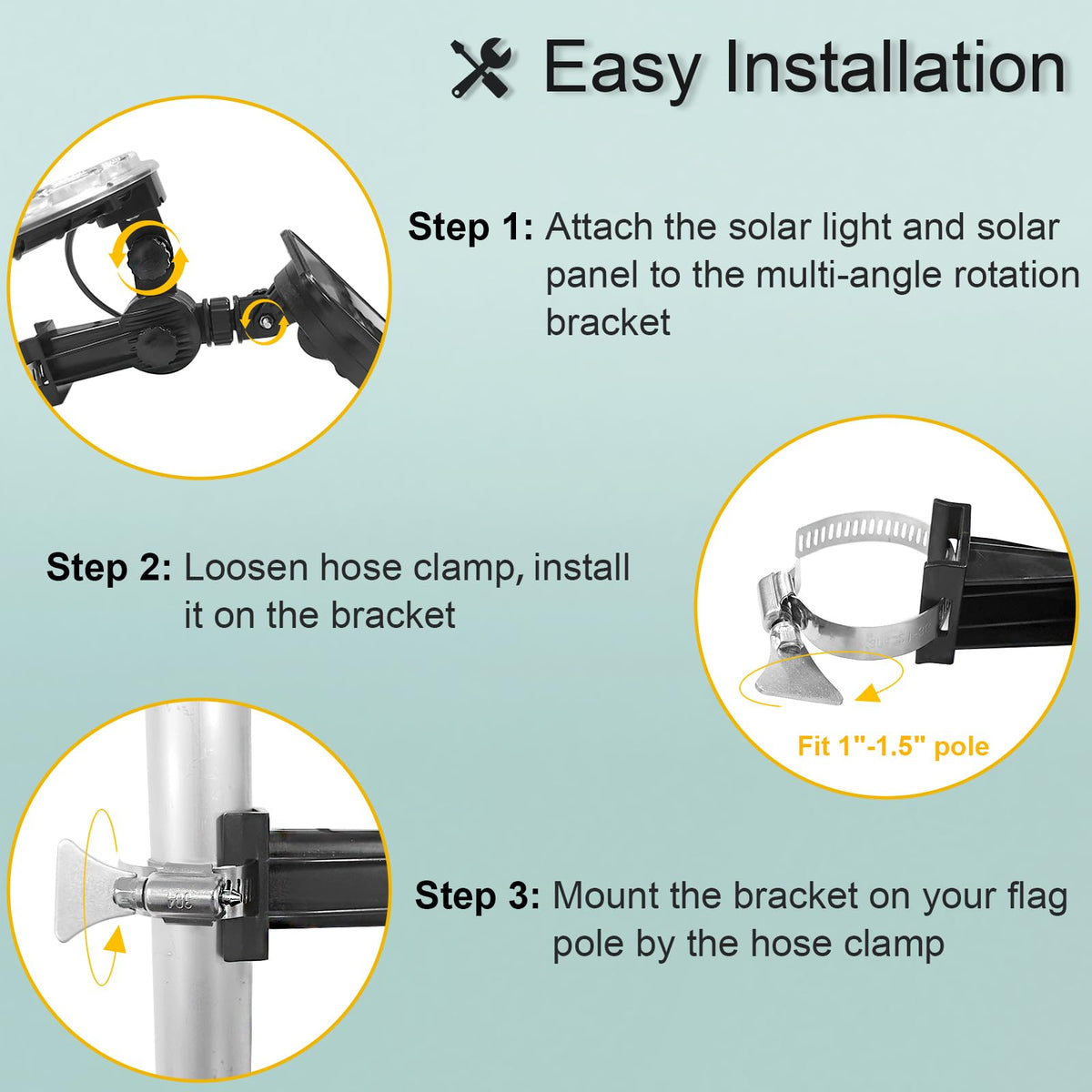 Kayiune IP65 waterproof light withstands rain and snow during outdoor use.