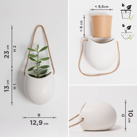 Kazai Ellie planters on a balcony in a protected outdoor space.