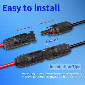 kbaoele locking connectors for easy snap-in connection