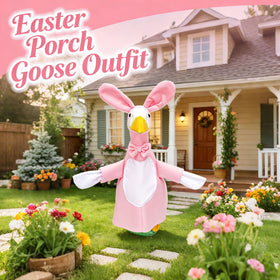 KBEGYGM pink neck bow adds charming floral detail on statues.