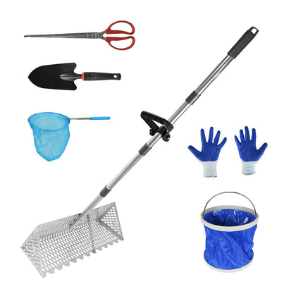 kbishtie sand flea rake set for efficient beach treasure hunting and shell collection