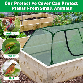 KBOROVER six ground spikes anchor the cover firmly into the bed